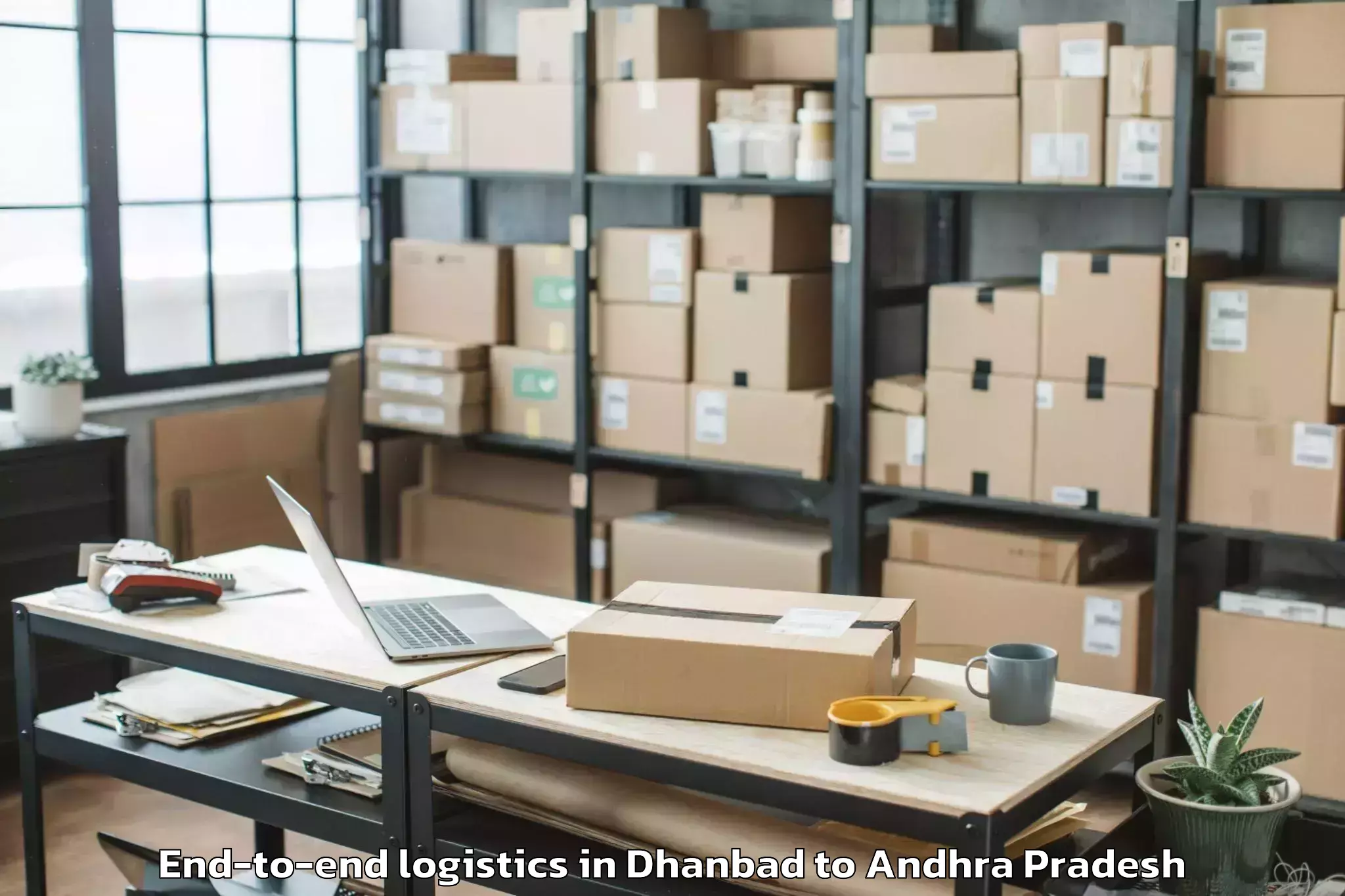 Top Dhanbad to Pellakur End To End Logistics Available